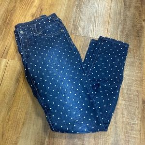 Maurice’s polka dot jeans/jeggings size m